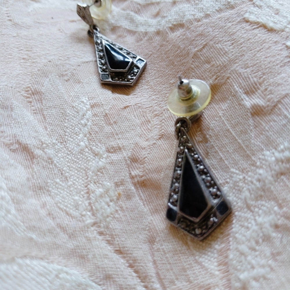 Black vintage earrings